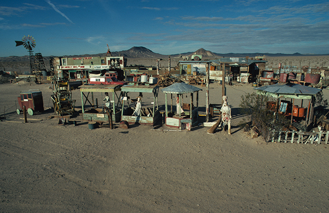 Calvin and Ruby Black, Possum Trot (site view, n.d.), Yermo, CA, c. 1954–1972. Photo: Seymour Rosen. © SPACES—Saving and Preserving Arts and Cultural Environments.