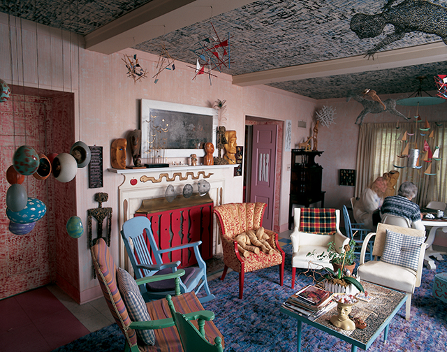 Mary Nohl lake cottage environment (site view, interior, 1997), Fox Point, WI, c. 1960–2001.