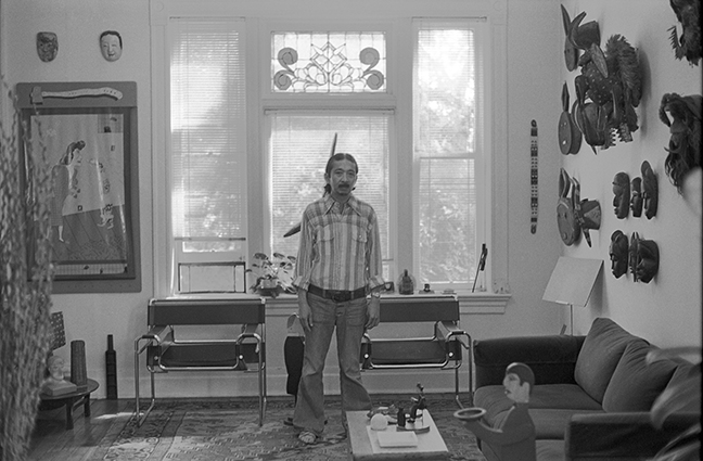 Ray Yoshida in his apartment (site view, c. 1980), Chicago, IL, 1953–2003. Photo: William H. Bengtson.