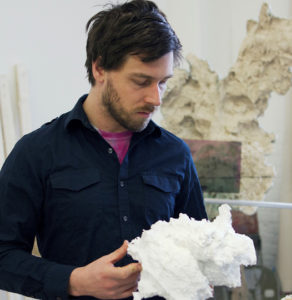 Daniel Baird during his Arts Industry residence.